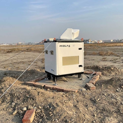 Tarama Doppler Rüzgar Hızı Lidar Molas 3d Mesafe Çözünürlüğü 30m 75m Lidar Kiralama