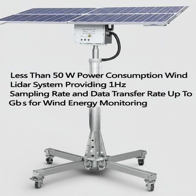 buy 50 W'dan Az Güç Tüketimi Rüzgar Enerjisi İzleme için 1Hz Örnekleme Hızı ve 1 Gb'ye Kadar Veri Transfer Hızı Sağlayan Rüzgar Lidar Sistemi online manufacture