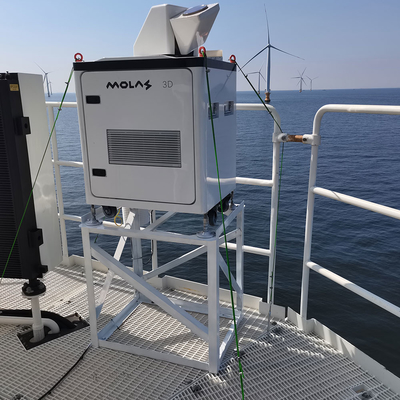 3D Tarama Doppler Rüzgar Hızı Lidar PPI RHI DBS LOS Programlanmış Tarama Bankalanabilir