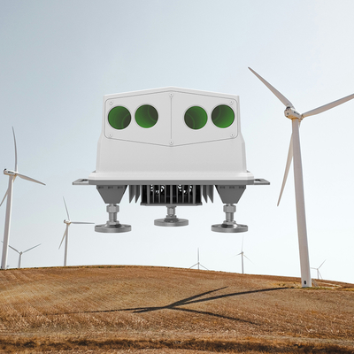 Rüzgar Enerjisi Sektöründe Maksimum Geçiş Boyutu 500mm ve -180°-180° Rüzgar Yönü Aralığına Sahip 4Hz Frekanslı Rüzgar Türbini Lidar