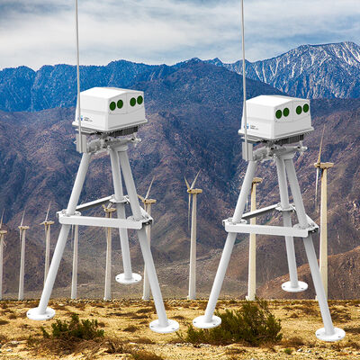 IP65 Sertifikalı Nacelle Montajlı Lidar 70m ila 750m aralığı NL750 ve Optik Baş Ağırlığı 17,5 Kilogram ile sınırlıdır